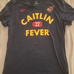 Nike Navy Tee with Red and Yellow Graphic, size small